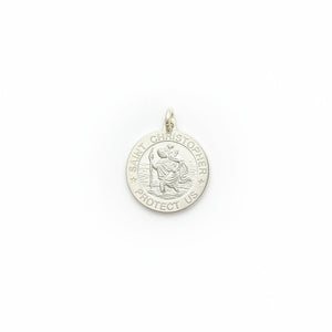 925 Italian Sterling Silver Saint Christopher Pendant
