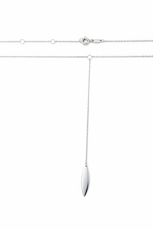 925 Sterling Silver Marquise Drop Lariat Necklace