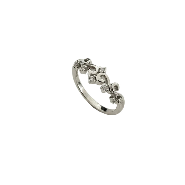 925 Sterling Silver Swirl Vine Ring