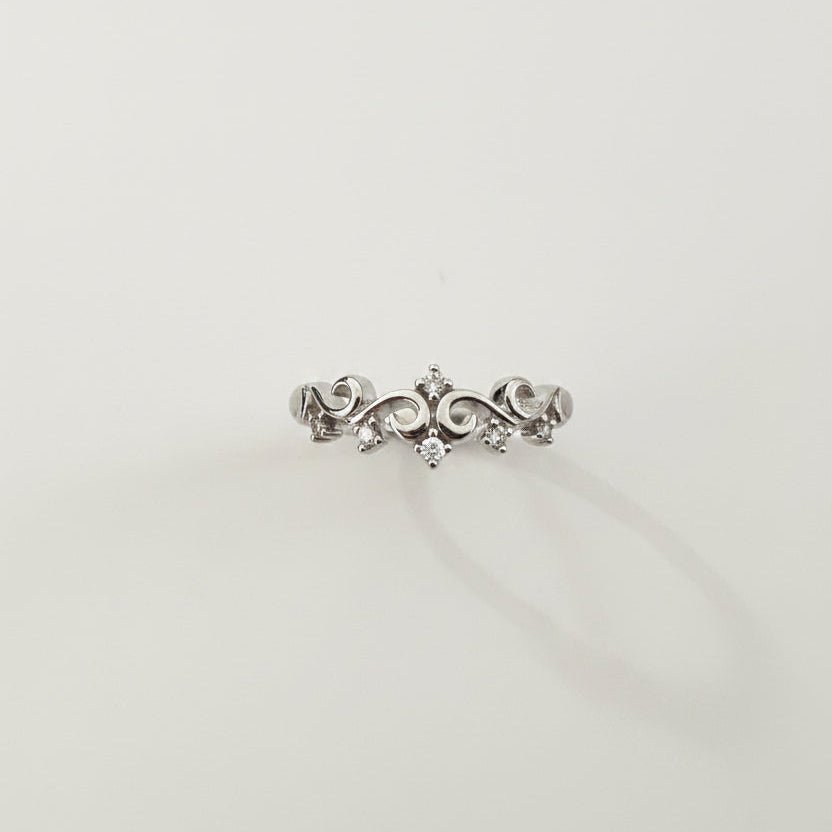 925 Sterling Silver Swirl Vine Ring
