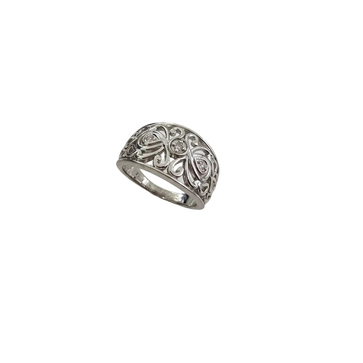 925 Sterling Silver Filigree Statement Ring