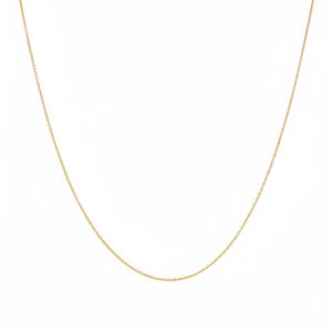 18K Yellow Gold Cable Adjustable Chain