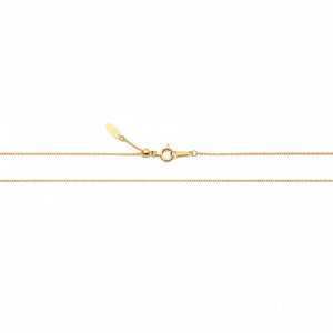 18K Yellow Gold Cable Adjustable Chain