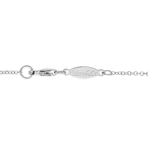 Gabriel & CO White Gold Spike Necklace setting with 24 Round Diamonds, 14k,TDW: 0.51ct - Resale