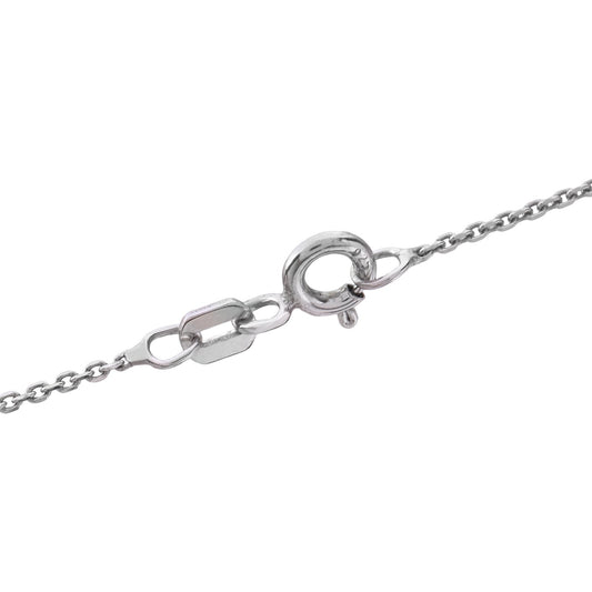 White Gold Bow and Flower Shape Diamond Pendant with Round and Baguettes. 18k , TDW: 1.6ct VS FG