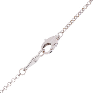 18K White Gold Diamond Convertible Magnetic Necklace with Extension. 0.08ct VS G