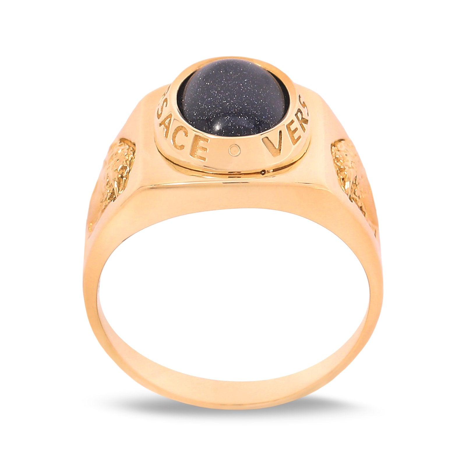 Yellow Gold  Design Black Stone Men's Ring. 18k, 13.2gr, Size 11 1/4