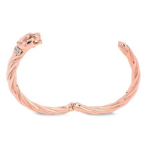 Rose Gold Panther Bangle , 18k, 11.79gr
