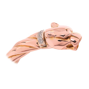 Rose Gold Panther Bangle , 18k, 11.79gr