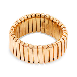 Yellow Gold Elastic Chunky Ring, 18k, 6.84gr