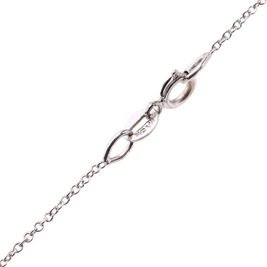 White Gold Necklace with four flower Y style 30 Round Diamonds TDW: 0.58ct SI H, 14k