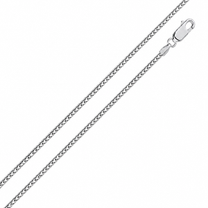 925 Sterling Silver Square Franco Chain