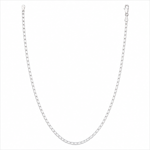 925 Sterling Silver Diamond-Cut Six-Sided Valentino Chain