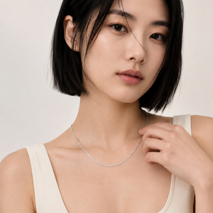 925 Sterling Silver Square Franco Chain