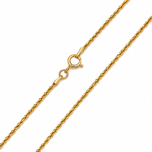 18K Yellow Gold Rope Chain