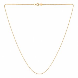 18K Yellow Gold Cable Chain Necklace