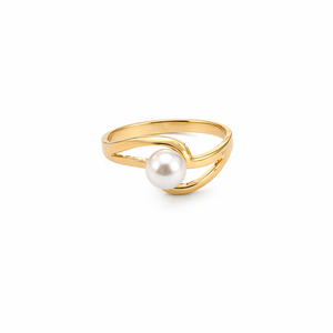 14k Yellow Gold Pearl Ring