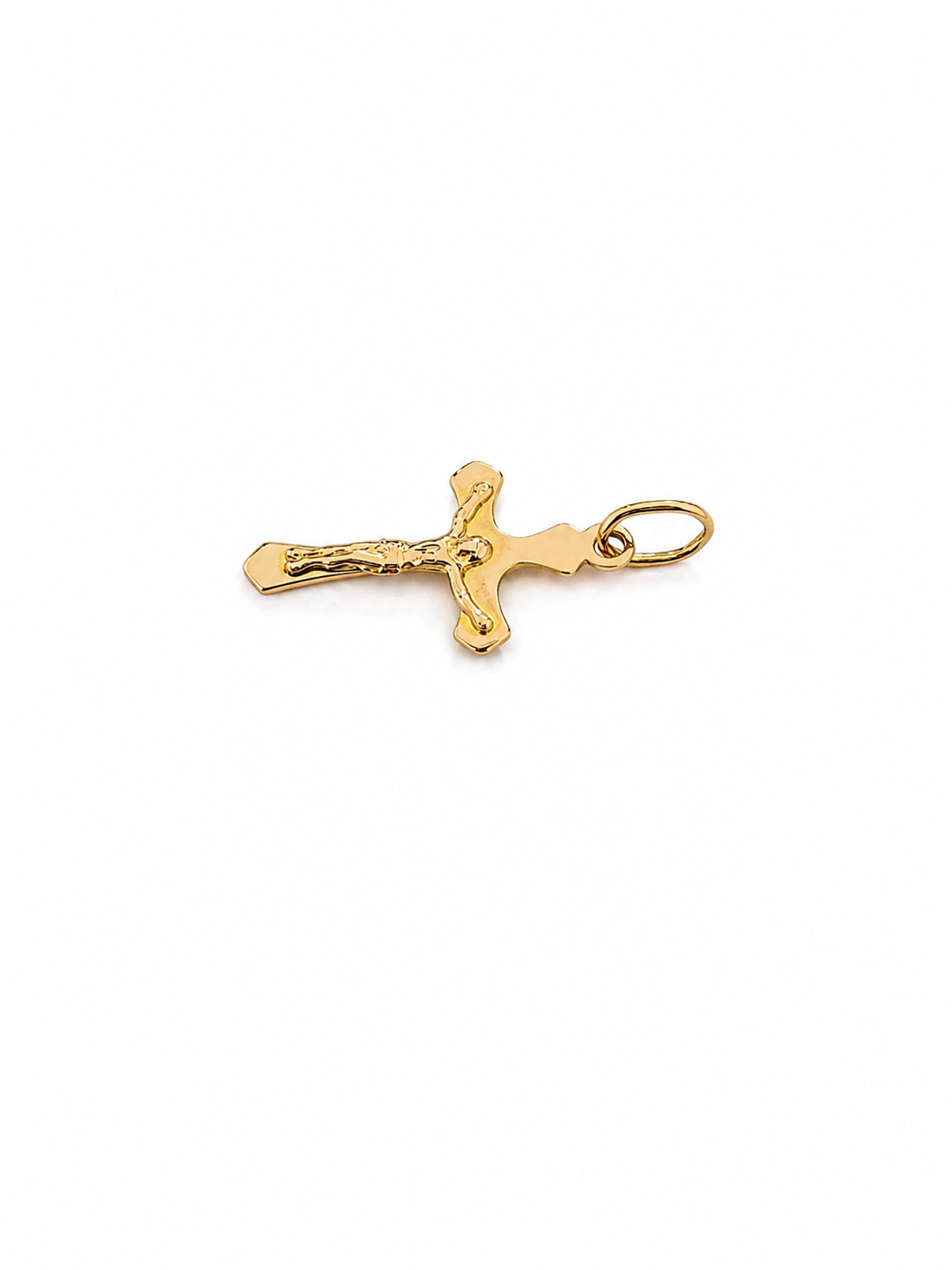 14k Rose Gold Crucifix Pendant