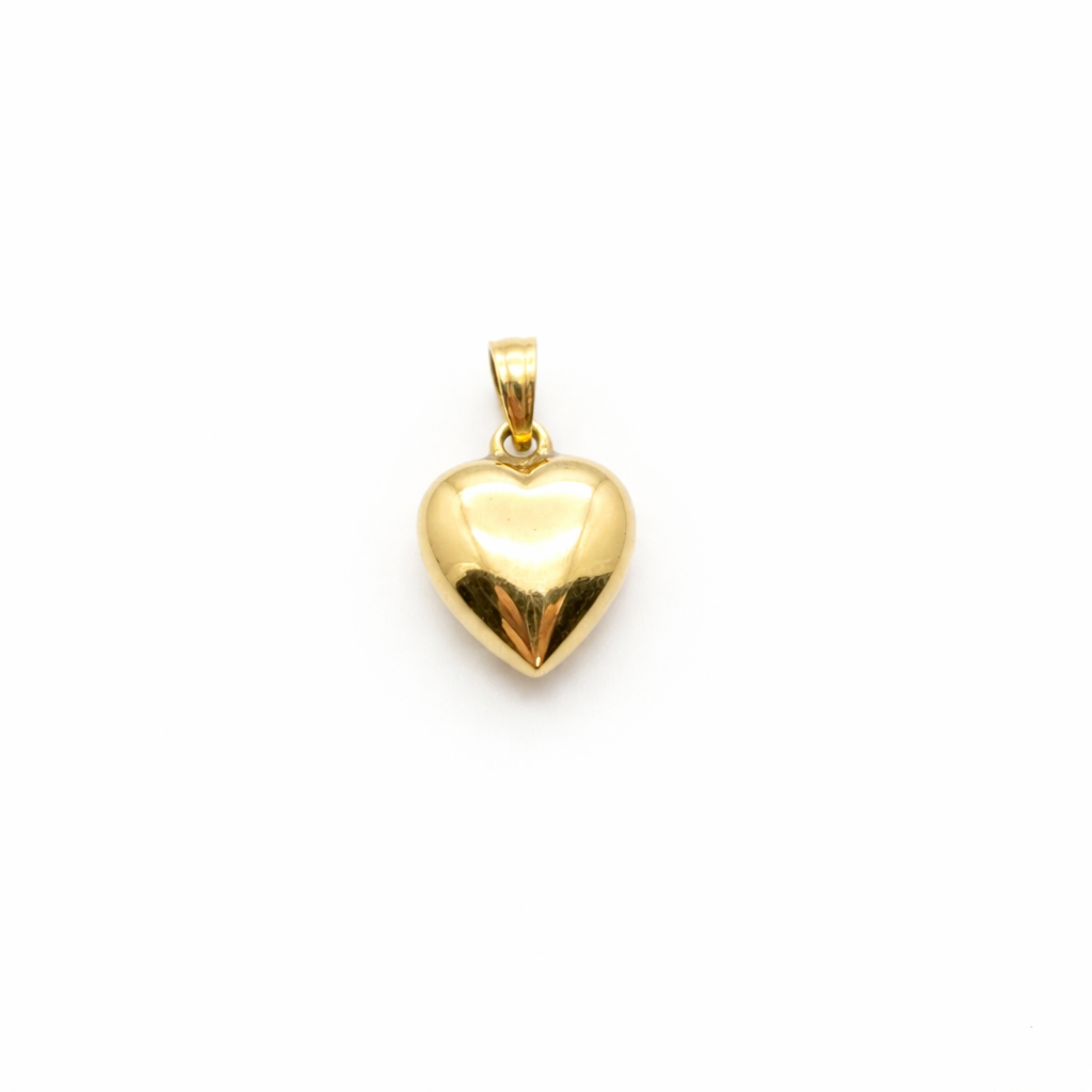 10k Yellow Gold Heart Pendant