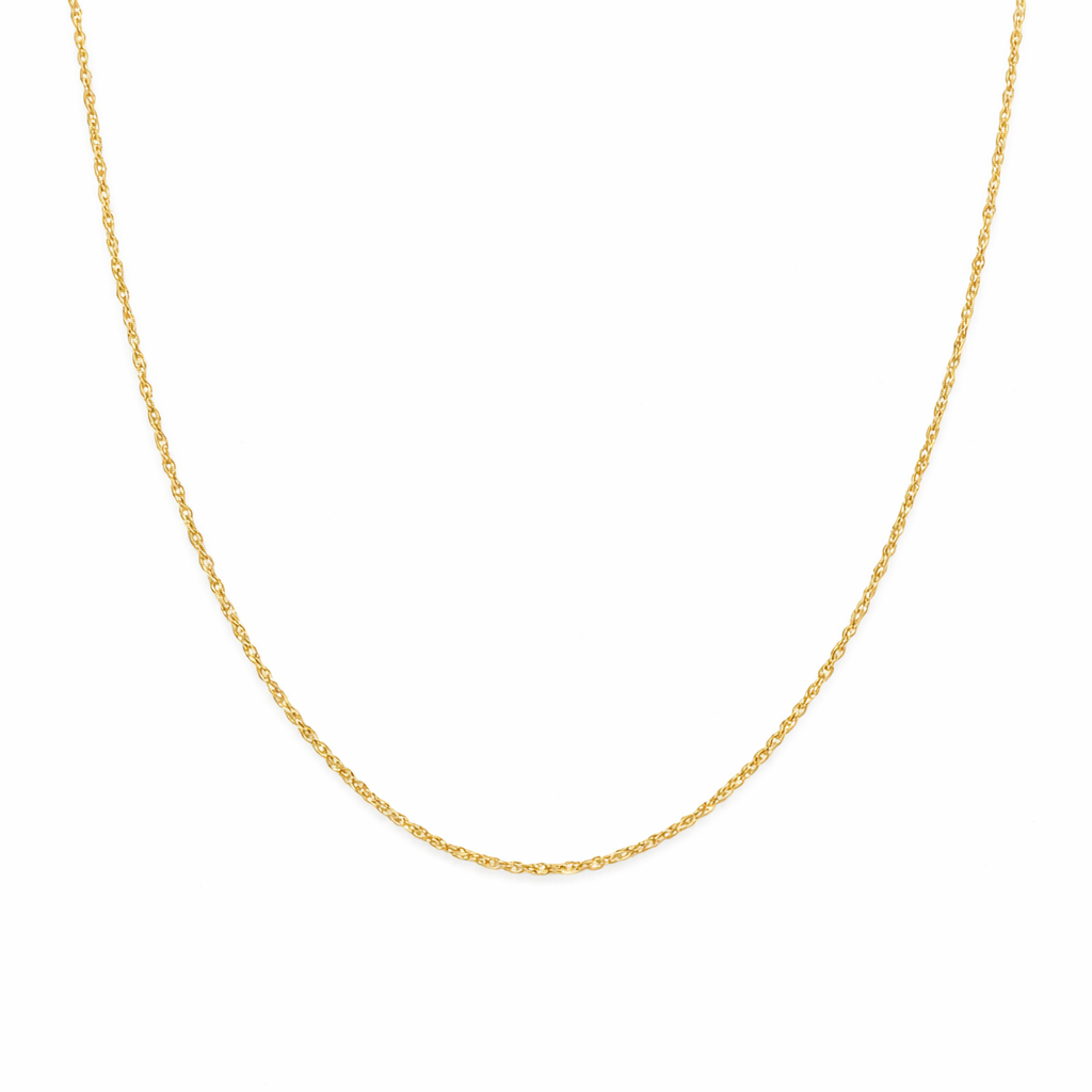 14k Yellow Gold twisted chain
