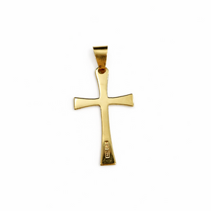 18k Yellow Gold Cross Pendant