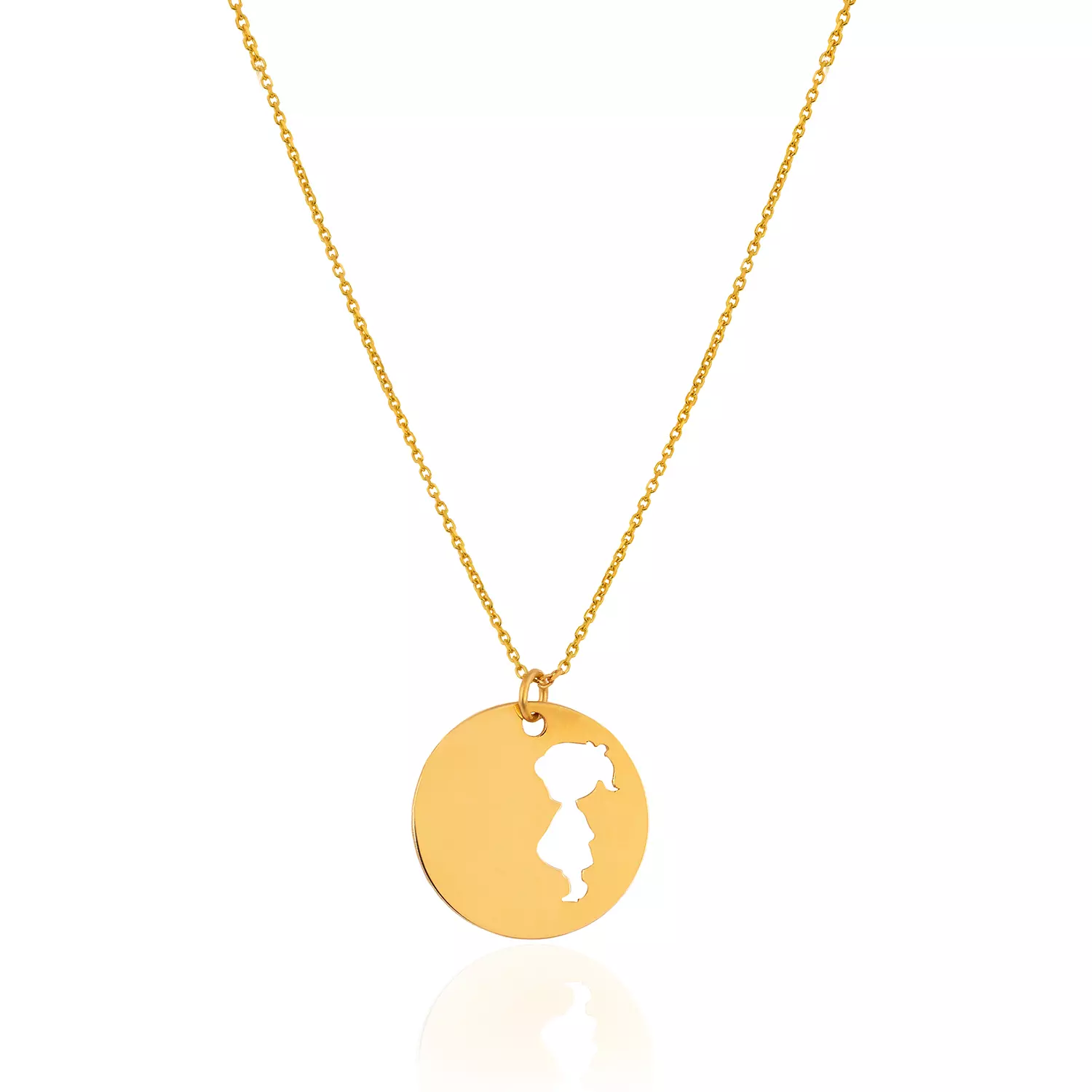 Yellow Gold baby Girl Necklace, 18k , 2.55gr