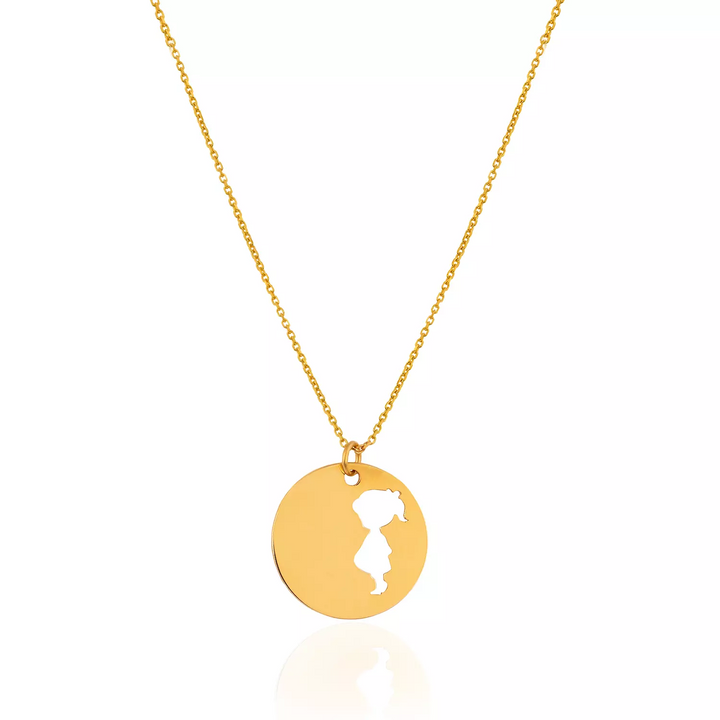 18K Yellow Gold baby Girl Necklace 2.55gr