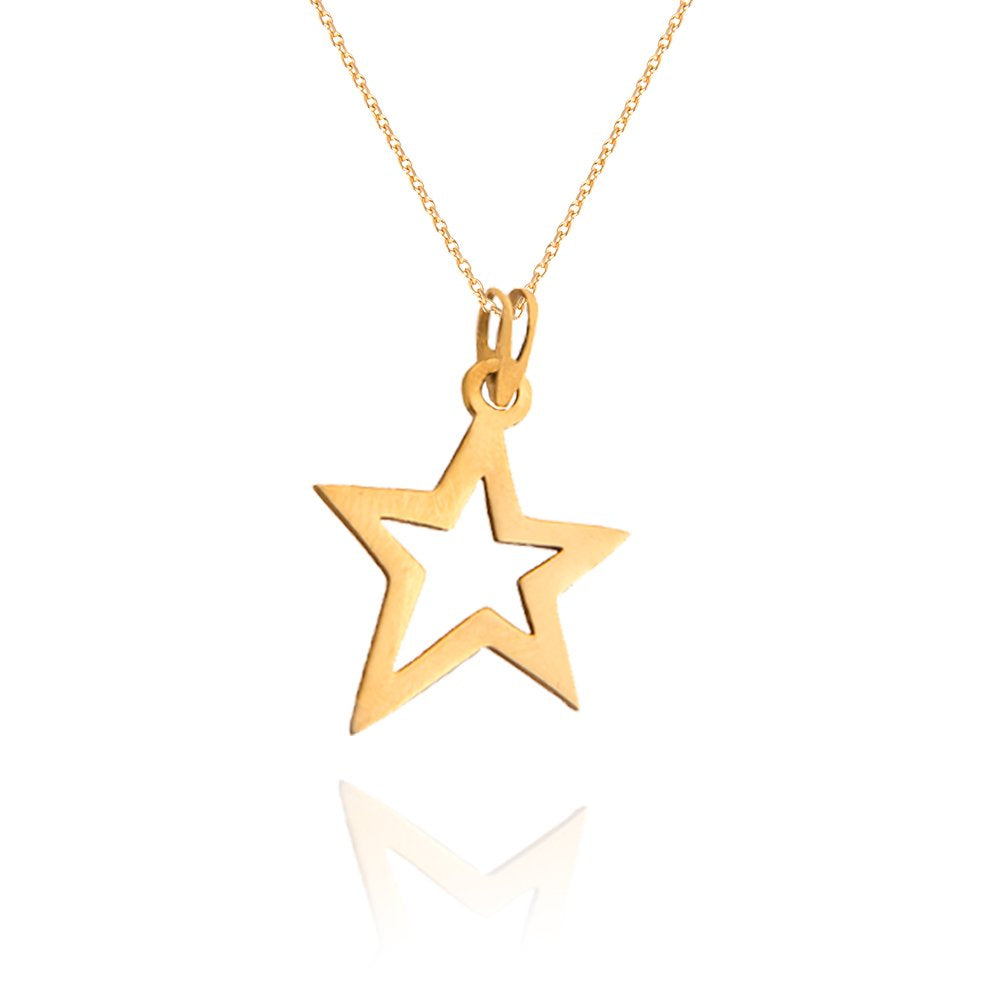 Yellow Gold Star Pendent, 18k, 0.94gr