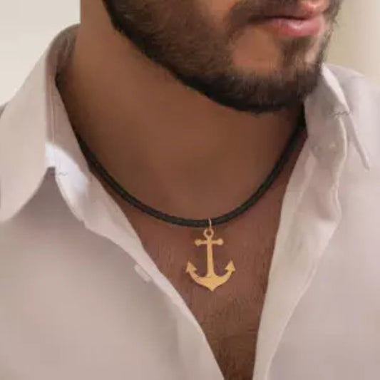 Yellow Gold Anchor Pendent , 18k, 1.97gr