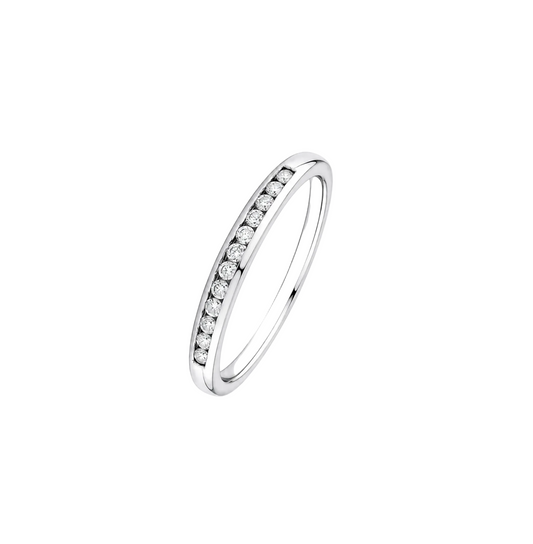 10K White Gold Channel Setting Diamond Band