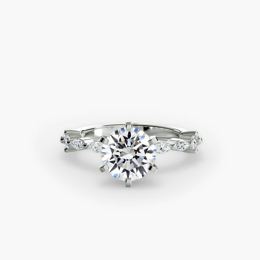 Solitaire with Eternity Pav