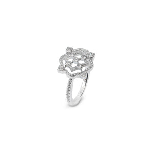 White Gold Damiani Diamond Ring, 18k,  TDW: 0.86  VS EF  - Resale