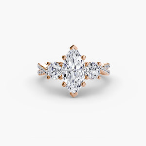 Three – Stone with Pavé Band 2
