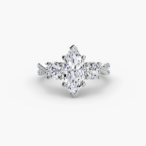 Three – Stone with Pavé Band 2