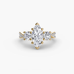 Three – Stone with Pavé Band 2