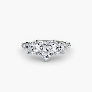 Three – Stone with Pavé Band 3