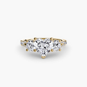Three – Stone with Pavé Band 3
