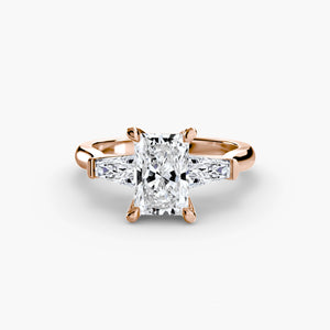 Three – Stone Ring (Baguette Side Stones) 2