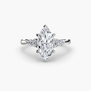 Solitaire with Shoulder Accents 2