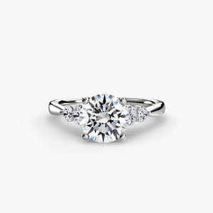 Solitaire with Shoulder Accents 2