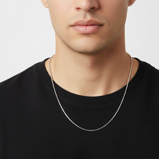 Sterling Silver Round Box Chain 1.6mm