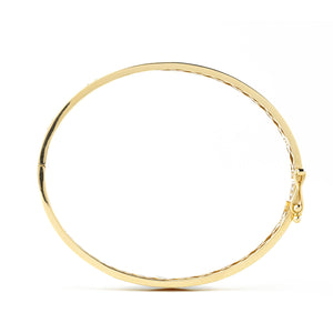 Yellow Gold Love Style Bangle Bracelet,  18k, 8.4gr