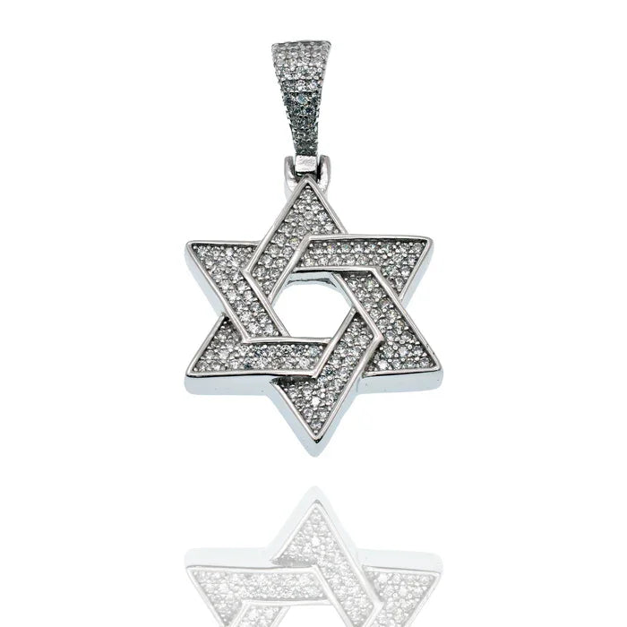 Sterling Silver CZ Star Pendant