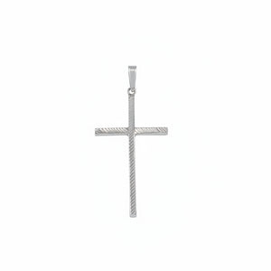 925 Sterling Silver Textured Cross Pendant