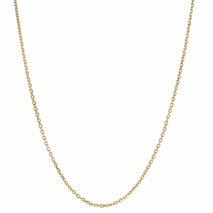 18K Yellow Gold Curb Chain 16"