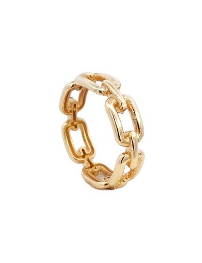 Yellow Gold Square Link Band. 18k, 2.7gr