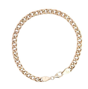 Yellow Gold Cuban Chain Bracelet. 18k, 6gr, 7 3/4