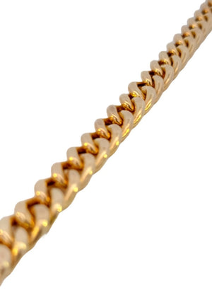 Yellow Gold Curb Chain Bracelet. 18k, 21.61gr, 8 1/2