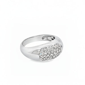18K White Gold Pavé Diamond Ring