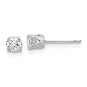 White Gold Natural Diamond Stud Earrings. 14K TDW: 0.30ct VS GH.